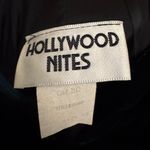 Vintage Hollywood Nites Medium Green Crushed Velvet Off Shoulder Dress Christmas Photo 10