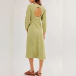 Free People  NEW Medium/Large Midi Sweater Dress Gabby Seamless Green Photo 1