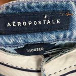 Aeropostale Womens 14R Trouser Jeans White Waistband Light Wash Denim New Photo 6