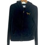 PINK - Victoria's Secret Y2K PINK Victoria’s Secret black zip up love pink sequin jacket size small Photo 2