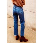 & Other Stories & Other Stories Light Pink High-Rise Frayed Hem Straight Leg Ankle Denim Size 26 Photo 3