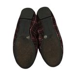 Lucky Brand  ERIN RED BURGUNDY BLUE Plaid ROUND TOE TARTAN Ballet Flats SIZE 8 Photo 2
