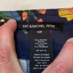124 Zac & Rachel Floral Bermuda Tropical Vacation Long Shorts Size 10 Petite Blue Photo 4