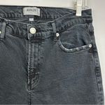 AGOLDE  Toni Mid Rise Raw Hem Black Straight Leg Jeans Size 27 Photo 3