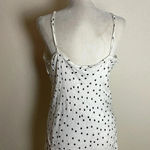 Rixo x Target Woman's Polka Dot Slip Dress Size Large Ruffle Neckline White Maxi Photo 11