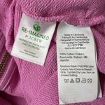 J. Crew 1/4 Zip Mock Neck Sweatshirt Womens Small Preppy Sporty Softcore Retro Pink Photo 7