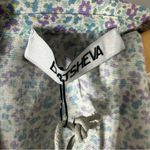 Batsheva Long Ruffle Prairie Ditsy Floral Maxi Dress Size 0 XS Blue Purple Photo 8