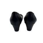 Baretraps  Size 8.5  Leather Wedge Heels Slip-On Studded Design Black Photo 10