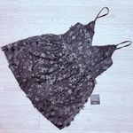 Lulus  black short sleeveless butterfly dress spaghetti strap size medium Photo 4