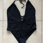 Frederick's of Hollywood NWT Sunset Strap Swimsuit Black One Piece Size 2X Photo 2