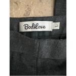 Bodilove Charcoal Gray Stretch Knit Bootcut Yoga Dress Pants Women's Size L Size L Photo 3