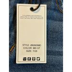 Judy Blue Dad Jean Mid Rise Straight Distressed Denim Blue Stretch Size 7 28 NWT Photo 5