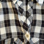Free People  Buffalo Plaid button down shirt. Size S Photo 2