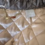 Chico's  Quilted Button Up Jacket Metallic Python Mauve 16/18 Photo 3