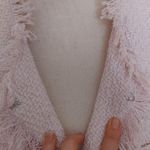 Venus  Pale Pink Size 16 Coat Long Sleeve Pastel Fringe Winter Warm Retro Photo 11