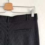 Betabrand NEW  Classic Dress Pant Yoga Pants Straight-Leg Black Pinstripe Size M Photo 11