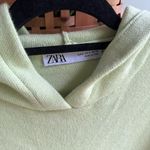 ZARA  Light Green Knit Hoodie Photo 1