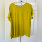 Eileen Fisher Eileen Fisher Linen Jersey Crewneck Tee in Gold Paper Size Large Organic Linen Photo 1
