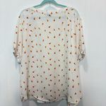 Loft Pink Ice Cream Cone Novelty Print Blouse Size XL Photo 4