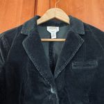 Talbots Vintage Blazer Corduroy Black Size 10 Photo 1