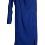NWT Frascara Royal Blue One Shoulder Long Sleeve Gown Sz. 6 Photo 0