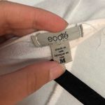 Ecote White Crochet Open Back Long Sleeve Shirt Photo 3