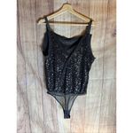 Free People Bodysuit Womens Medium Sequin Spark Party Event Concert 170/96A Photo 6