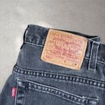 Levi's Vtg 90s  Jeans 550 Womens 14 (Fit 30x30) Relaxed Straight 90s Black Baggy Photo 3