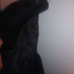 Janette Plus L Strapless Black Formal Mini Dress Funeral Size L Photo 5