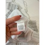 Tularosa Tallulah Midi Dress Striped Smocked Off Shoulder Asymmetrical Size L Photo 5