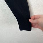 Chelsea28  Black V-Neck Sweater With White Stripes Size S  cashmere blend Photo 6