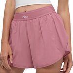 Alo Yoga Match Point Shorts Pink Wild Rose XS Never Worn Photo 0