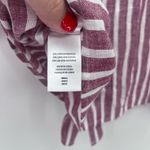 Rails  Thea Milos Stripe Red White Linen Tie‎ Front Button Down Top Sz S Photo 7