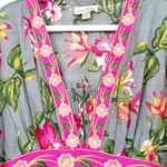 Charlie Paige  Womens Tropical Resortwear Floral Embroidered Midi Dress Size L Photo 3