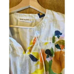 Roller Rabbit ‎ Tunic Top Serafina Fruit Print Cotton Gauze Fringe XL Swim Resort Photo 5