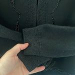 Vintage 1960’s beaded Lambs Wool Sweater size Small Black Photo 2