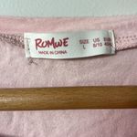 Romwe  pink oversized “I hate you” teddy Tee T-shirt Top Shirt. Size Lg (8-10) Photo 1