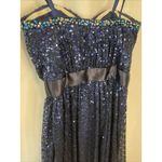 La Femme  Formal Dress Sequin Gown 0 Navy Dark Blue Prom Ball Gala Quinceara Hoco Photo 9