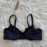 SKIMS  Fits Everybody Lace Underwire Bra Onyx Size 36D Photo 5