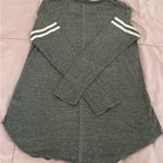 Chaser “Weekend” gray application striped sleeves loungewear sweatshirt, size L Photo 14