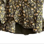 Veronica Beard NEW  Olive Floral-Print Flounce Mini Skirt Photo 4