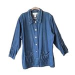 Vintage denim button up BROWNSTONE STUDIO NEW YORK errand jacket. Size 2X Photo 5