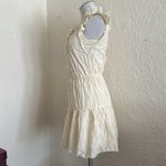 Joie  Cream Embroidered Eyelet Ruffle Tiered Dress Small Cottage Prairie Photo 6