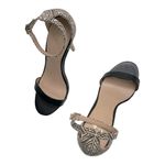 mix no. 6 Lina Patterned
Ankle Strap Dress Sandals |
Black/Ivory 9 Geometric Photo 6