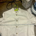 White Utility Jacket with Stand Photo 10