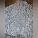 Moon River  tassel striped satin tiered dress boho revolve spring maxi classic Photo 2