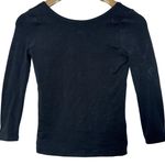 Abercrombie & Fitch Black Scoop Neck 3/4 Sleeve Tee Shirt Blouse Womens Size XS Photo 0