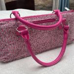 Wine pink clutch tweed design Photo 1