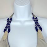 Despi Casablanca Beaded Taupe Bikini Top Size L Tan Size L Photo 3