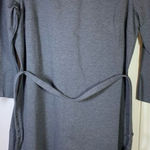 Talbots  Ponte Belted Knit Dress Womens 12 Preppy Office‎ Church Basic Retro Gray Photo 0